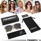 商品图片 56 | B08HVPGJW5 | FEISEDY Sunglasses Womens Trendy, Oversized Square Shades, Pearl Inlay Cat Eye Frame UV400 Protection B2625