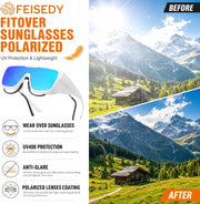 ÉÌƷͼƬ 18 | B0H2Z4Q1KM | FEISEDY Fit Over Glasses Polarized Sunglasses for Men Women B0456