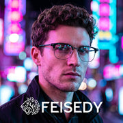 ÉÌƷͼƬ 16 | B0FKT9PDRD | FEISEDY Retro Semi Rimless Blue Light Glasses for Women Men B0438