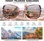 ÉÌƷͼƬ 12 | B09KC567VY | FEISEDY Womens Polarized Sunglasses UV400 Anti Glare Fashion Shades