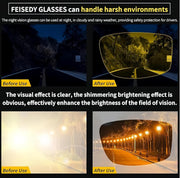 ÉÌƷͼƬ 33 | B089YRDYMP | FEISEDY Polarized Fit Over Glasses Sunglasses Men Women Wrap Around B2593