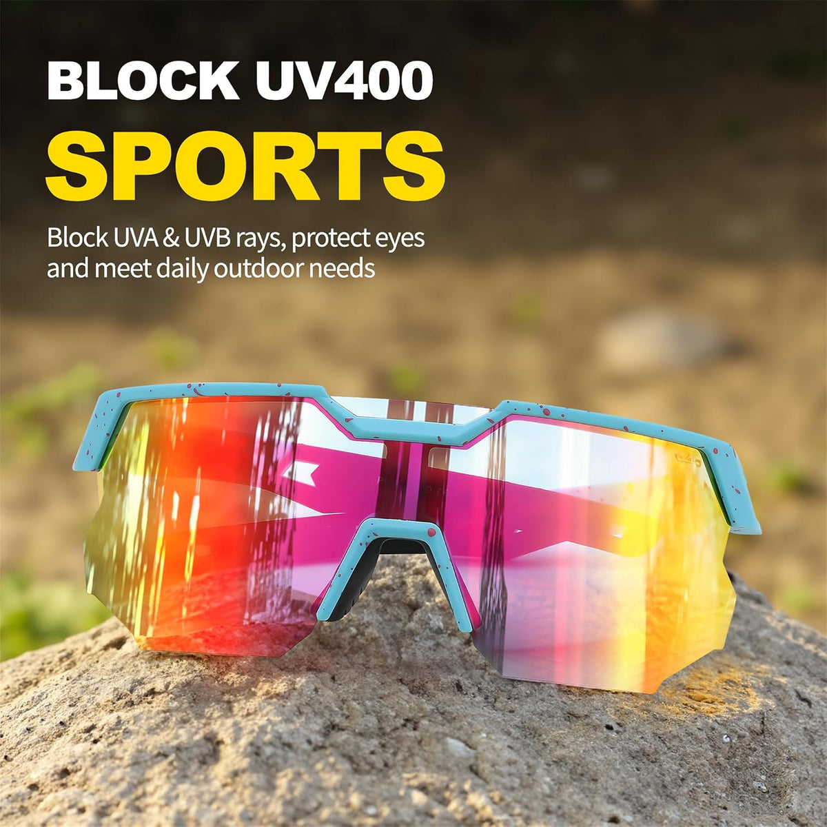ÉÌƷͼƬ 3 | B0DPX8G9RG | FEISEDY Polarized Sports Sunglasses for Men and Women,UV400 Baseball Sunglasses Youth Cycling Softball Goggles B0206