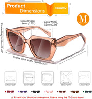 ÉÌƷͼƬ 45 | B0CNCTSQ2Z | FEISEDY Trendy Polarized Sunglasses, Oversized Irregular TR Frame for Women Men, Retro Shades UV400 B0016