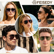 ÉÌƷͼƬ 34 | B0GYVVZBQM | FEISEDY Classic Aviator Sunglasses UV400 Protection for Women Men B0461