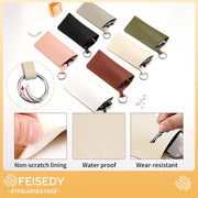 ÉÌƷͼƬ 3 | B0FKBLV8J9 | FEISEDY 2Pack Portable Glasses Case with Clip Hook, Soft Leather Eyeglass case Bag, Slim Sunglasses Pouch B0313