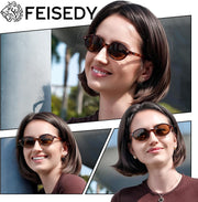 ÉÌƷͼƬ 63 | B0DTHVTKB5 | FEISEDY Retro Oval Sunglasses for Women 90s Narrow Round Lightweight Shades Y2k Trendy Sunnies B1171