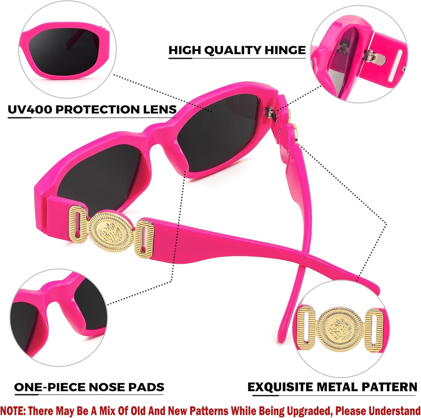 商品图片 92 | B0B5V7T75J | FEISEDY Retro Trendy Rectangle Sunglasses Women Men Narrow Shades B2322