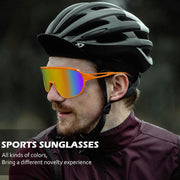 ÉÌƷͼƬ 15 | B0D5D4T92Q | FEISEDY Sports Sunglasses for Men and Women,Oversized One Piece Reflective Lens Cycling Sunglasses B0178
