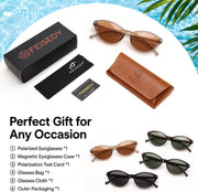 ÉÌƷͼƬ 13 | B0HBV67DG3 | FEISEDY Retro Polarized Cat Eye Sunglasses for Women Men UV400 B0466