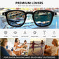 商品图片 12 | B0FHKKRN89 | FEISEDY Retro Square Sunglasses Women Men Vintage Trendy Shades UV400 Protection B0306