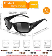 ÉÌƷͼƬ 12 | B0CNRQ7WVZ | FEISEDY Y2K Women Polarized Sunglasses Butterfly Wrap Around UV400 Shades