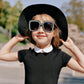 商品图片 2 | B0CFHLB4YT | FEISEDY Kids Sunglasses for Girls Oversized Square Sparkling Party Sun Glasses Lightweight Fashion Shades B0053