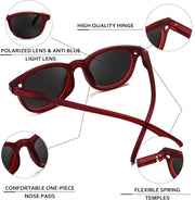 ÉÌƷͼƬ 12 | B0C9DFQSP5 | FEISEDY Fashion Reading Sunglasses Women Men Square Reader Sunglasses UV400 Protection Polarized Lens B2390