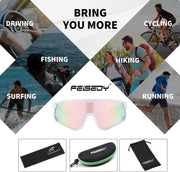 ÉÌƷͼƬ 12 | B0D78XVKSX | FEISEDY Polarized Cycling Glasses Sports Sunglasses, UV400 Protection Baseball Running Glasses for Men Women Youth B0180