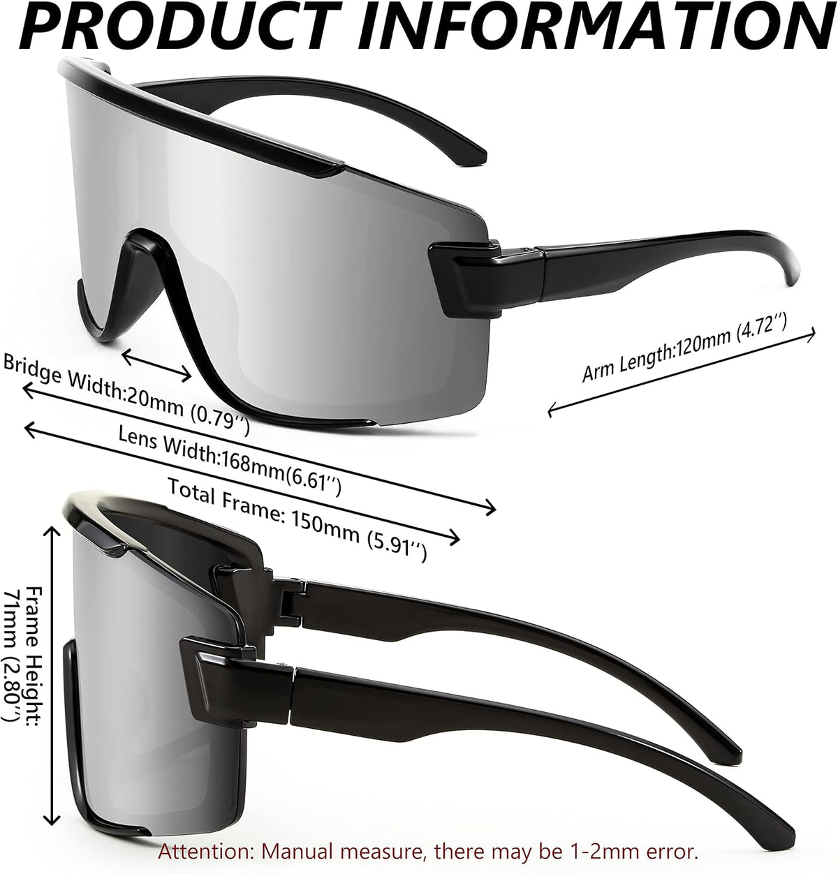 ÉÌƷͼƬ 35 | B0B45K1FS2 | FEISEDY Cycling Glasses Men Women Sport Sunglasses 80s ski Goggles Driving Fishing Biking Sunglasses UV Protection B2944