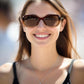 商品图片 9 | B0D2RBKKPD | FEISEDY Polarized Women Sunglasses Retro Shades Photochromic Lens Sparkling Crystal Sunglasses UV400 Protection B0144