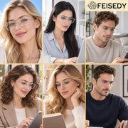 ÉÌƷͼƬ 10 | B0HJH5CP7F | FEISEDY Metal Blue Light Aviator Glasses for Women Men B0491