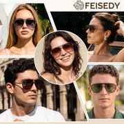 ÉÌƷͼƬ 27 | B0GYVVZBQM | FEISEDY Classic Aviator Sunglasses UV400 Protection for Women Men B0461