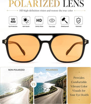 ÉÌƷͼƬ 53 | B0H2V9BFS5 | FEISEDY Retro Polarized Aviator Square Sunglasses for Women Men UV400 B0357