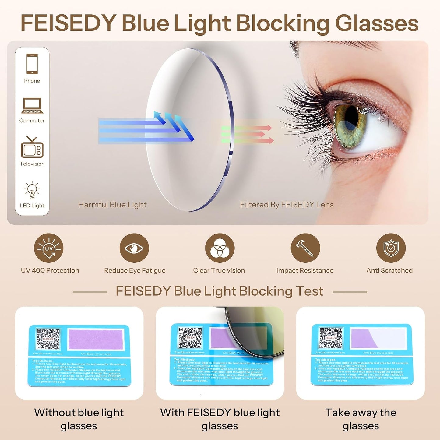 商品图片 10 | B0GJYYQGWC | FEISEDY Photochromic Progressive Multifocal Aviator Reading Glasses B0396