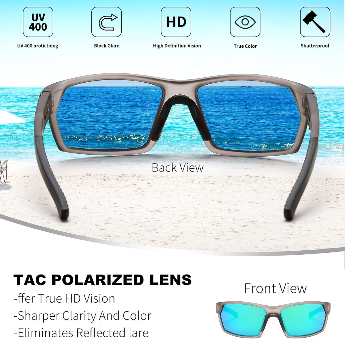 ÉÌƷͼƬ 17 | B0CWV23RCP | FEISEDY Polarized Sports Sunglasses for Men Women Youth Baseball Cycling Running Glasses UV400 Protection B0135