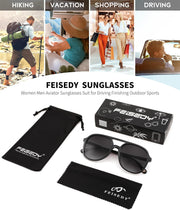 ÉÌƷͼƬ 38 | B0C27PGFFJ | FEISEDY Retro Aviator Sunglasses Women Men Classic Square Shades Trendy Sun Glasses UV400 Protection B2394