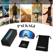 ÉÌƷͼƬ 8 | B0B45K1FS2 | FEISEDY Cycling Glasses Men Women Sport Sunglasses 80s ski Goggles Driving Fishing Biking Sunglasses UV Protection B2944