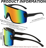 ÉÌƷͼƬ 22 | B0B45K1FS2 | FEISEDY Cycling Glasses Men Women Sport Sunglasses 80s ski Goggles Driving Fishing Biking Sunglasses UV Protection B2944
