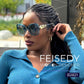 商品图片 18 | B0BJ71VZCB | FEISEDY Women's Fashion Sunglasses, Oversized Square Frame with Pearl Sparkling, Polarized UV Protection B2821