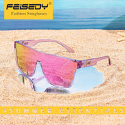 ÉÌƷͼƬ 135 | B0B2836HD6 | FEISEDY Sunglasses for Women Men, Fashion Mirrored Single Lens Shades
