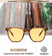 ÉÌƷͼƬ 35 | B0F58QMH7Q | FEISEDY Retro Square Sunglasses Women Men Trendy Rectangle Shades Vintage Sun Glasses B0274