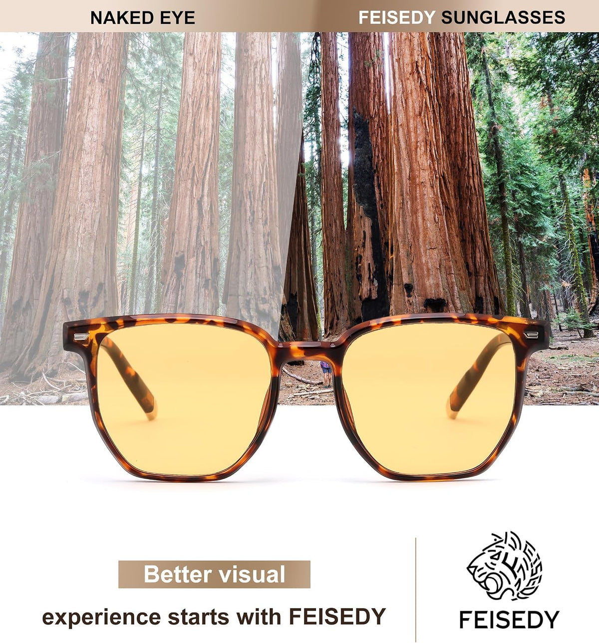ÉÌƷͼƬ 35 | B0F58QMH7Q | FEISEDY Retro Square Sunglasses Women Men Trendy Rectangle Shades Vintage Sun Glasses B0274