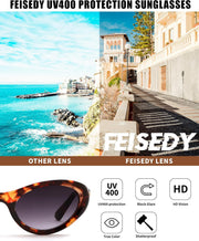 ÉÌƷͼƬ 11 | B0GX9KMP8W | FEISEDY Cat eye Sunglasses for Women and Men UV400 Protection, Retro Trendy Classic Sunnies B0436