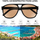 商品图片 39 | B0GXMV1N2N | FEISEDY Retro Aviator Sunglasses for Women Men Square Sunnies 70s Pilot Style Lightweight UV400 Shades B0421