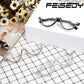 商品图片 6 | B0BK84HWH8 | FEISEDY Women Blue Light Blocking Glasses Fashion Half Frame Cat Eye Glasses Inlaid Diamond Anti Eyestrain B2995