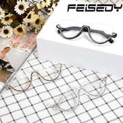 ÉÌƷͼƬ 6 | B0BK84HWH8 | FEISEDY Women Blue Light Blocking Glasses Fashion Half Frame Cat Eye Glasses Inlaid Diamond Anti Eyestrain B2995