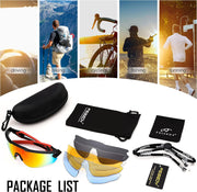 ÉÌƷͼƬ 6 | B0B2WDLNDM | FEISEDY Sports Sunglasses, with 5 Lenses for Men Women, TR90 Lightweight, Baseball Cycling Motorcycle Running Golf B2940