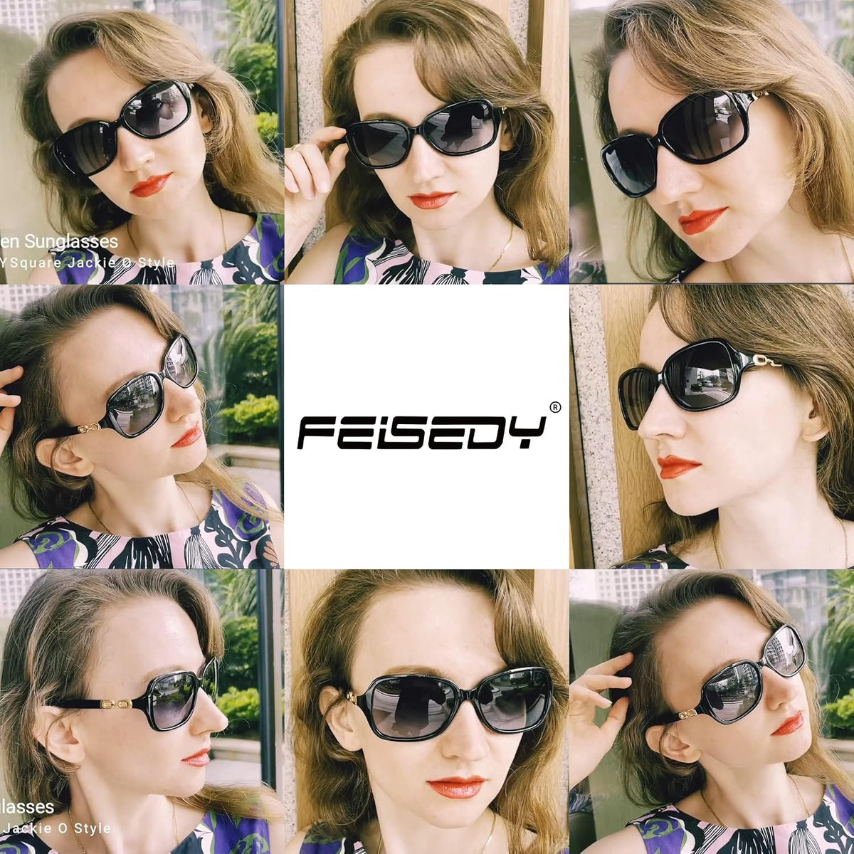 ÉÌƷͼƬ 11 | B08LPZDDKZ | FEISEDY Womens Polarized Sunglasses Square Wraparound Shades UV400 Mirrored Trendy Sun Glasses for Women B2526