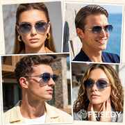 ÉÌƷͼƬ 23 | B0H4QPVJY6 | FEISEDY Retro Aviator Sunglasses for Women Men UV400 Shades B0409