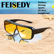 ÉÌƷͼƬ 20 | B0FWBV3SMZ | FEISEDY Oversized Square Fit Over Glasses Sunglasses for Men Women B0332