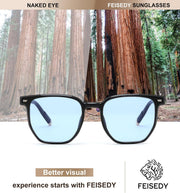 ÉÌƷͼƬ 6 | B0F58QMH7Q | FEISEDY Retro Square Sunglasses Women Men Trendy Rectangle Shades Vintage Sun Glasses B0274