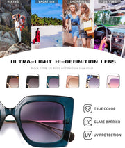 ÉÌƷͼƬ 69 | B08HVPGJW5 | FEISEDY Sunglasses Womens Trendy, Oversized Square Shades, Pearl Inlay Cat Eye Frame UV400 Protection B2625