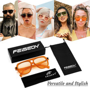 ÉÌƷͼƬ 22 | B0CDGNN3ZN | FEISEDY Vintage 70s Aviator Sunglasses Men Women Classic Retro Trendy Large Frame UV400 Sun Glasses B0030