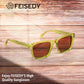 商品图片 19 | B0FHD6DJB5 | FEISEDY Trendy Square Polarized Sunglasses For Men Women Thick Frame B0294