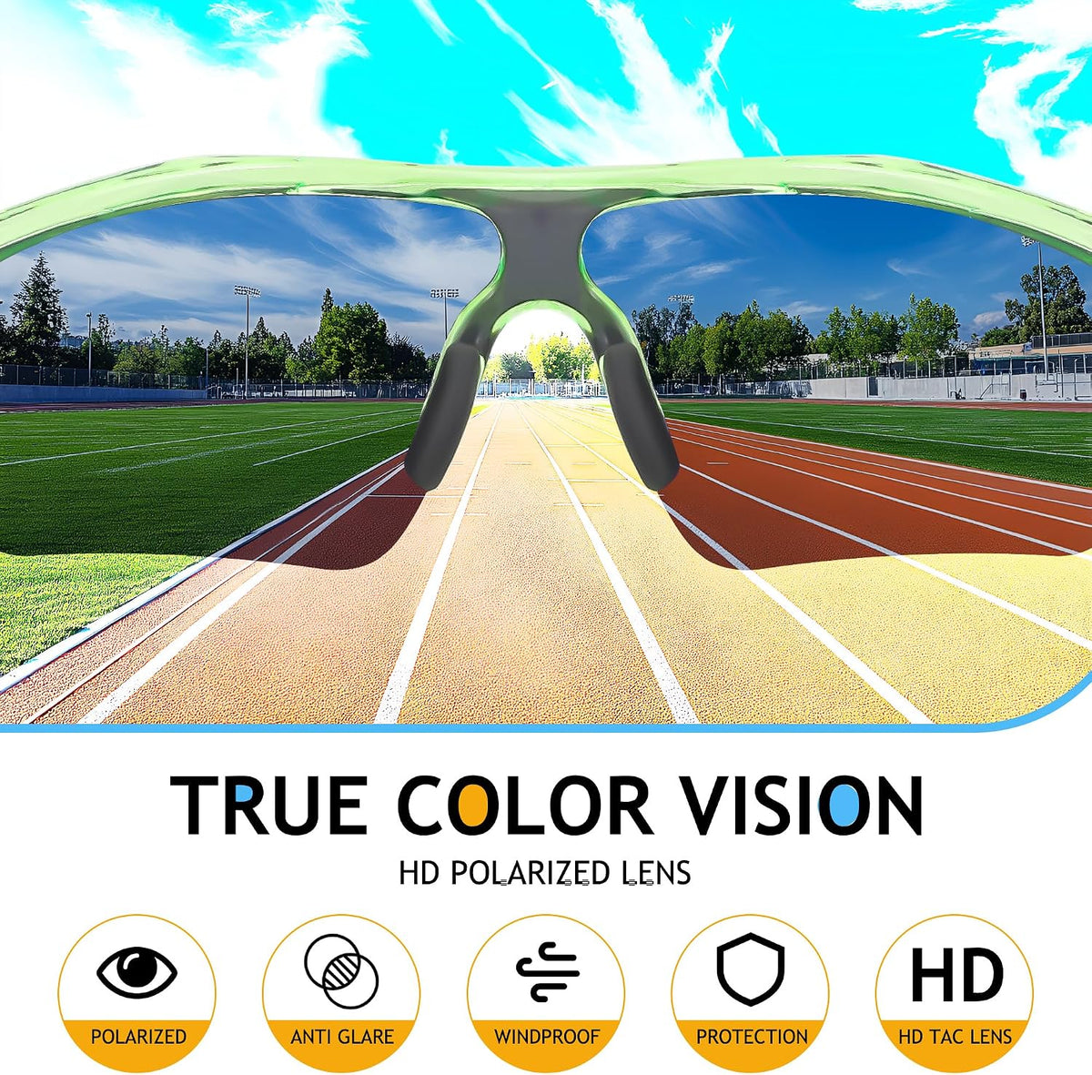 ÉÌƷͼƬ 144 | B07JZ18KMZ | FEISEDY Kids Polarized Sports Sunglasses, TR90 UV400 Baseball Cycling