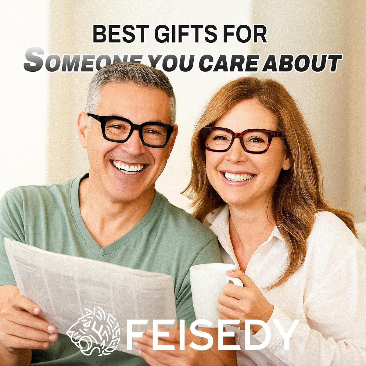 ÉÌƷͼƬ 23 | B0F7HQL9ND | FEISEDY 6/5 Pack Classic Reading Glasses Rectangular Readers B0297