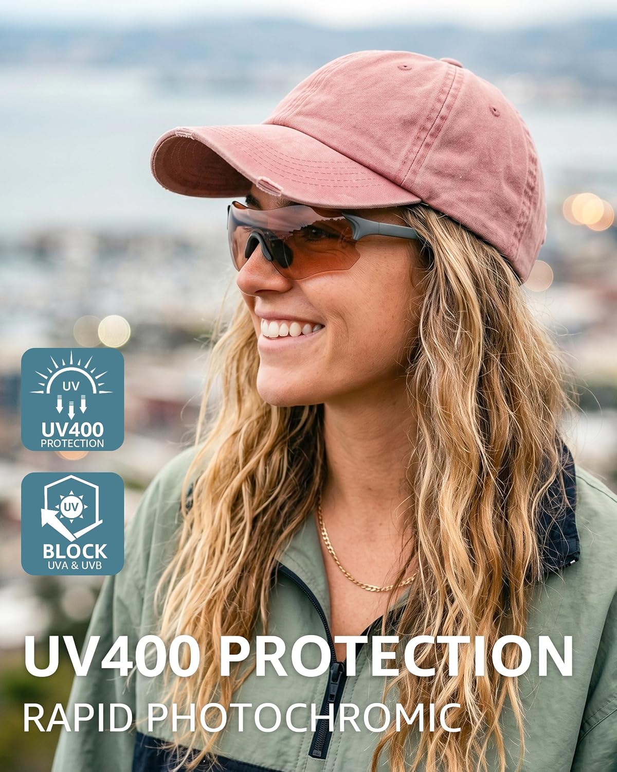 ÉÌƷͼƬ 29 | B0H2HH82Q3 | FEISEDY Photochromic Cycling Glasses UV400 for Men Women B0451