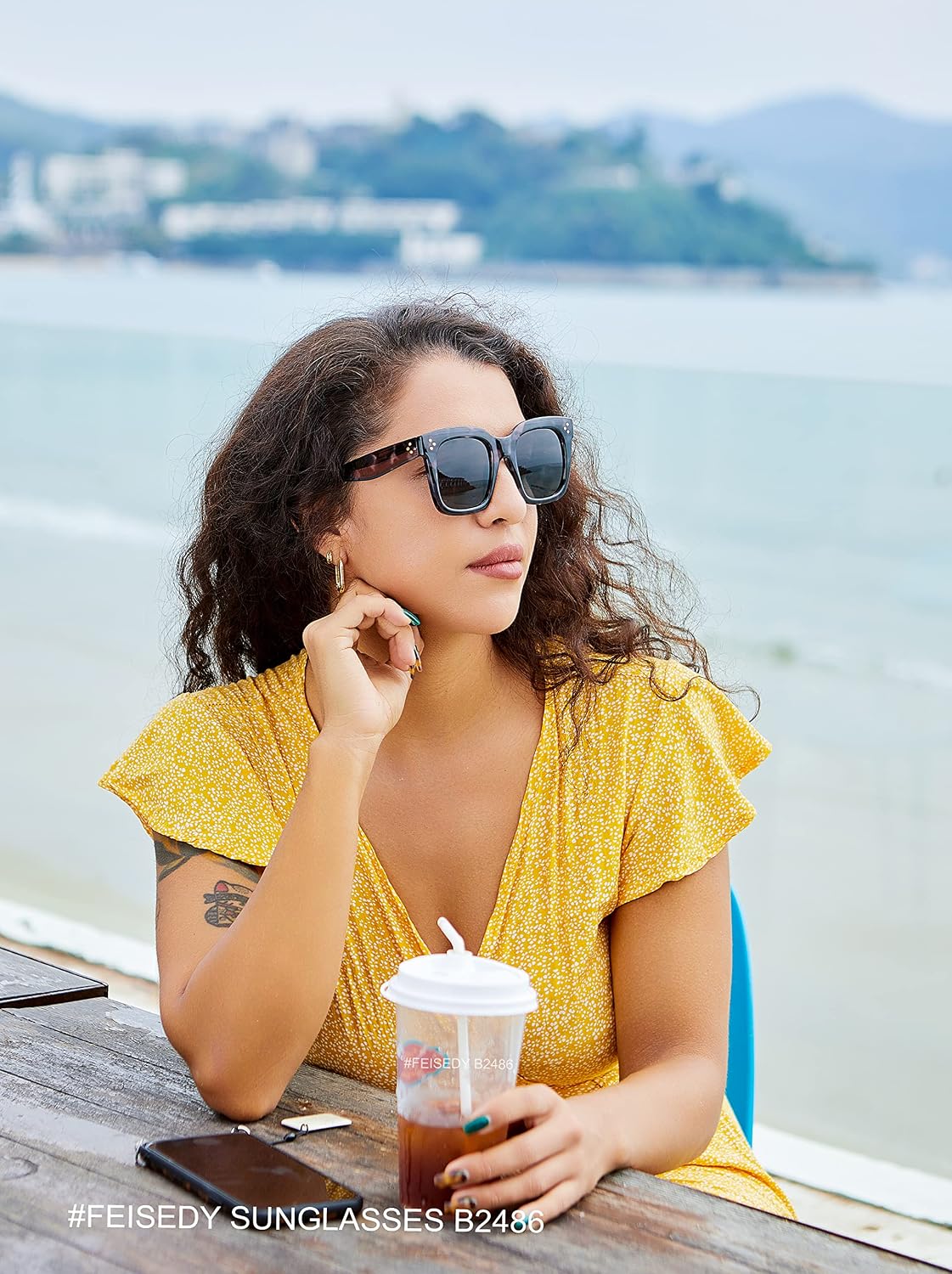 ÉÌƷͼƬ 44 | B07Q31N6CH | FEISEDY Vintage Butterfly Sunglasses Designer Luxury Sun Glasses B2486