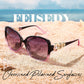 商品图片 57 | B0BJ71VZCB | FEISEDY Women's Fashion Sunglasses, Oversized Square Frame with Pearl Sparkling, Polarized UV Protection B2821