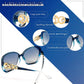 商品图片 21 | B0BJ71VZCB | FEISEDY Women's Fashion Sunglasses, Oversized Square Frame with Pearl Sparkling, Polarized UV Protection B2821